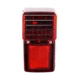 Feu arrière Peugeot 103 MVL / Vogue - Lumière / Stop - Noir / Rouge avec catadioptre