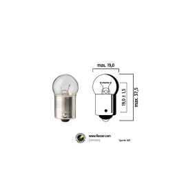 Bombilla 12V 3W BA15S BLANCA - FLOSSER