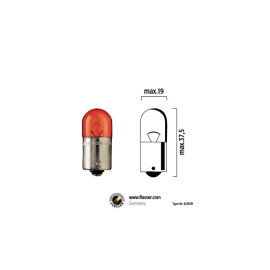 Bombilla 12V 5W BA15S ROJO - FLOSSER