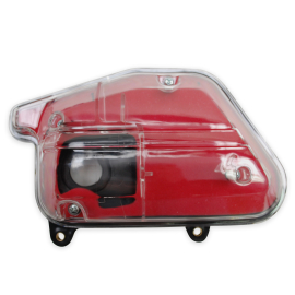 Boîte / Filtre à Air MBK Booster Stunt Yamaha Bw's Slider avant 2004 - Transparent / Mousse rouge