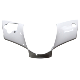 Couvre Guidon Piaggio Zip 2T / 4T - Blanc / Noir brillant