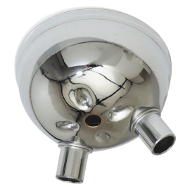 Embout double sortie Pot Peugeot 103 SP MVL - Chromé
