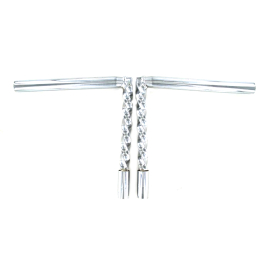 Guidon Cyclo Peugeot 103 MVL / Vogue - H 22cm Equerre Torsadé