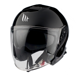 Casque Jet - MT Thunder 3 SV Double Ecran Noir brillant