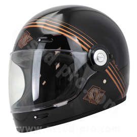 Casque intégral - Archive Vintage The legend Noir Brillant / Or