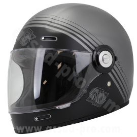 Casque intégral - Archive Vintage The legend Gris / Noir