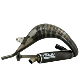 Pot Passage haut droit Sherco SM / Enduro 50 / 70cc avant 2019 - Handmade Cross Noir SCR Corse