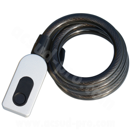 Antivol à Câble serrure à empreinte digitale 1000mm - LOCKFORCE 12mm