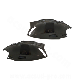 Coque Arrière Droit + Gauche Piaggio Zip - Noir Brillant TNT