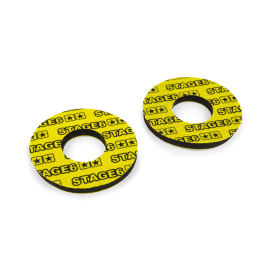 Donuts de poignées de guidon - Jaune / Blanc Stage6