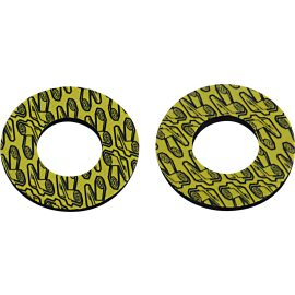 Donuts de poignées de guidon - Jaune / noir Renthal