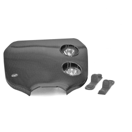 Portafaros Enduro 2x20W - Simil Carbono