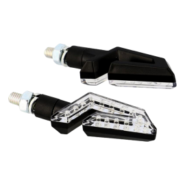 Clignotants Blackway Arda LED noir homologués CE