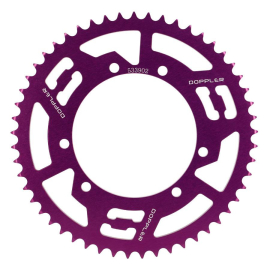Corona Doppler Violeta en aluminio para Sherco Sherco Enduro SM 53 dientes 428