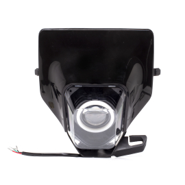 Plaque phare type Husqvarna - LED Angel Eye connectée Bluetooth - Noir - TERZO