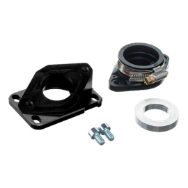 Pipe d’admission aluminium MOST 19-28 mm PWK Noir – AM6 et Derbi