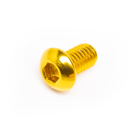 Vis M6x10 Most tête bombée aluminium or