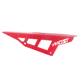 Protège chaîne Most Yamaha DT 50 aluminium rouge