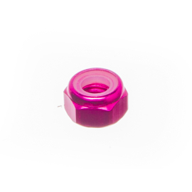 Ecrou freiné nylstop M5 Most aluminium rose DIN 985