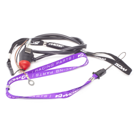 Coupe-circuit aimanté Most Racing noir rouge avec lanière violette