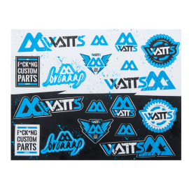 Planche autocollants Watts 27.5 x 21.5 cm