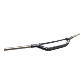 Manillar Watts con barra, 28,6 mm, doble tubo, color negro