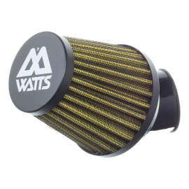 Filtre à air Watts type K&N noir 28-35mm incliné