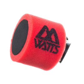 Filtre à air cross Watts mousse coudé rouge 35mm
