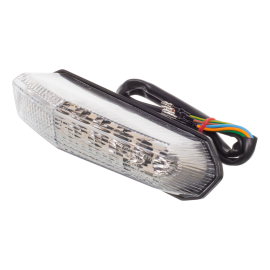 Feu arrière Derbi transparent à LED avec clignotants intégrés
