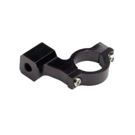 Support rétroviseur Watts noir aluminium guidon M8 pas droit