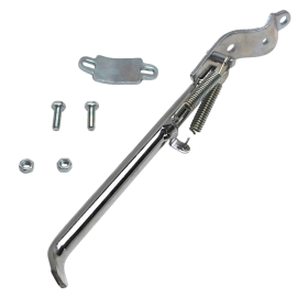 Pata de cabra lateral adaptable Peugeot 103 lisa cromada