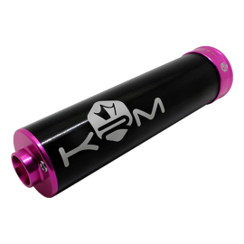 Silenciador de escape KRM Pro Ride 70-90cc negro/ rosa