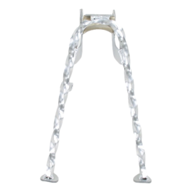 Caballete central torsionado cromado adaptable para Peugeot 103
