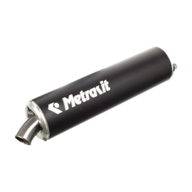 Silenciador de escape Metrakit negro para moto de 50cc con marchas