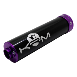 Silenciador d'escape KRM Pro RIDE 70-90cc negro/violeta