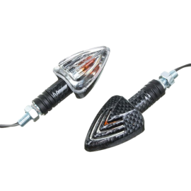 Clignotants Watts Triangle carbone transparent à ampoule
