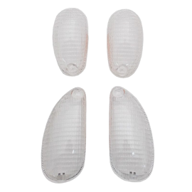 Cabochons clignotant TNT transparents adapt. Piaggio Typhoon avant 2006