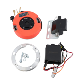 Allumage rotor interne digital Tunr Minarelli AM6 orange (avec lumière)
