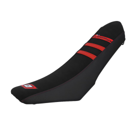 Funda de asiento Mecaboite Doppler adaptable Beta RR Factory / RR Motard Track 2005 a 2010 – Negro / Rojo