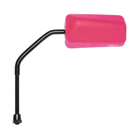 Rétroviseur F1 Rubber rose fluo mat réversible M8