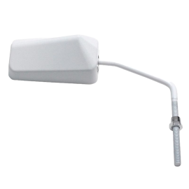 Rétroviseur F1 blanc réversible scooter M8 tige longue
