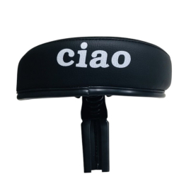 Sillín negro PIAGGIO CIAO con inscripción