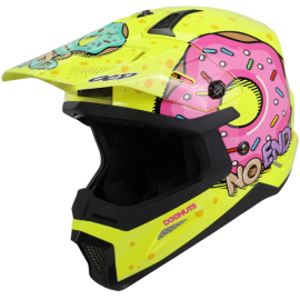 Casque Cross NOEND Donuts Jaune S