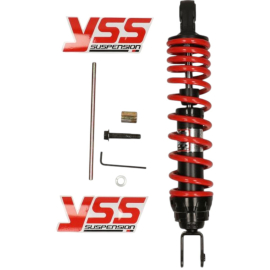 Amortisseur YSS 300mm rouge et noir hybride S confort Minarelli Scooter