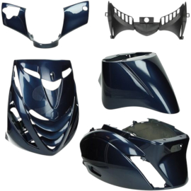 Kit carénage 5 pièces SP EVO 1 bleu minuit DMP Piaggio ZIP 2000