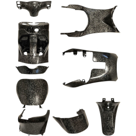 Kit carénage 9 pièces adaptable carbone forgé Piaggio Zip après 2000
