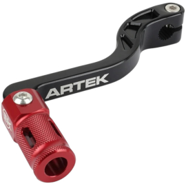 Sélecteur de vitesse pliable alu noir rouge ARTEK Derbi 50 Senda Gilera 50 SMT Aprilia 50 SX RX
