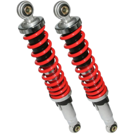 Paire d'amortisseurs arrière adaptable MBK 88 Ø8mm entraxe 300mm rouge