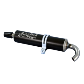 Silencieux Polini For Race 4 aluminium anodisé noir pour scooter