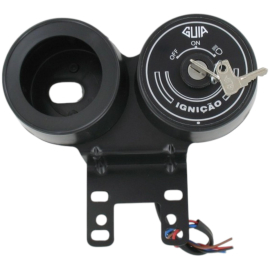 Support compteur universel 60mm avec contacteur clé